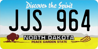 ND license plate JJS964