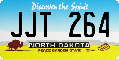 ND license plate JJT264