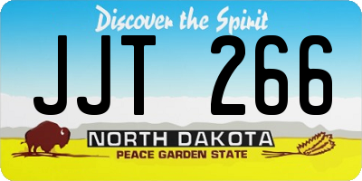 ND license plate JJT266