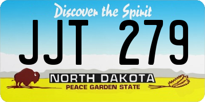 ND license plate JJT279
