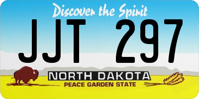 ND license plate JJT297