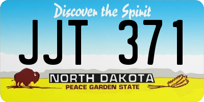 ND license plate JJT371