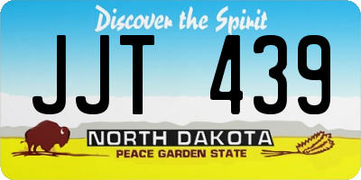 ND license plate JJT439