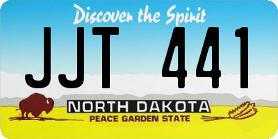 ND license plate JJT441