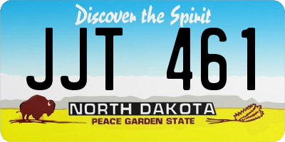 ND license plate JJT461