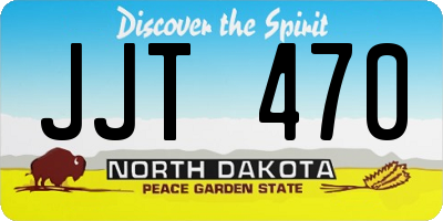 ND license plate JJT470