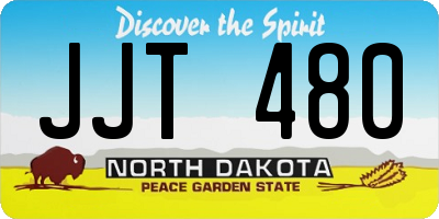ND license plate JJT480