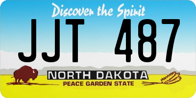 ND license plate JJT487