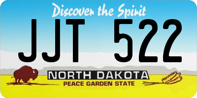 ND license plate JJT522