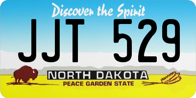 ND license plate JJT529