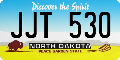 ND license plate JJT530