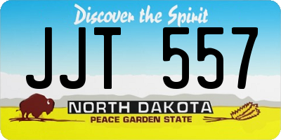 ND license plate JJT557