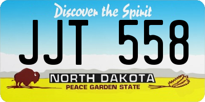 ND license plate JJT558