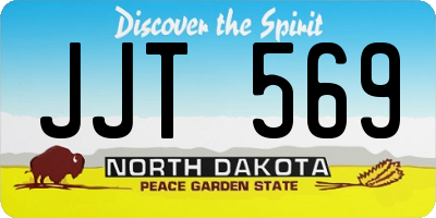 ND license plate JJT569