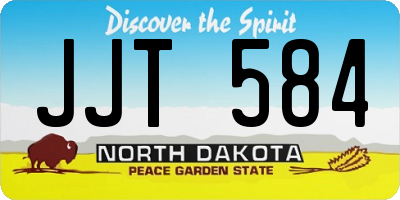 ND license plate JJT584