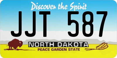 ND license plate JJT587