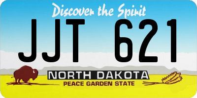 ND license plate JJT621