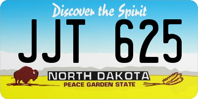 ND license plate JJT625