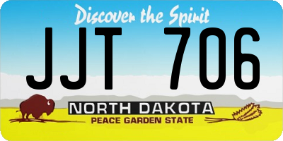 ND license plate JJT706