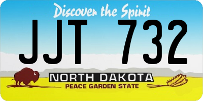 ND license plate JJT732