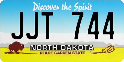 ND license plate JJT744