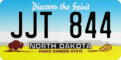 ND license plate JJT844