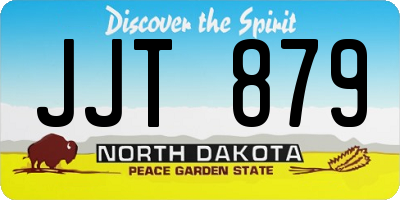 ND license plate JJT879