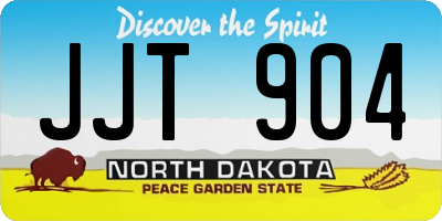 ND license plate JJT904