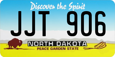 ND license plate JJT906