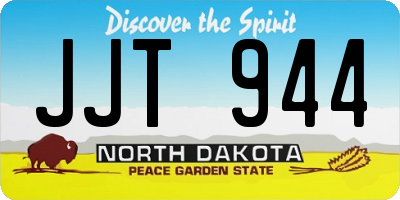 ND license plate JJT944