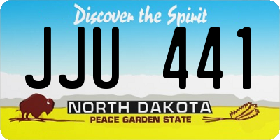 ND license plate JJU441