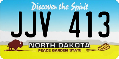 ND license plate JJV413