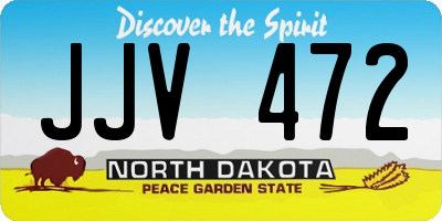 ND license plate JJV472