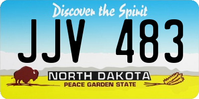 ND license plate JJV483