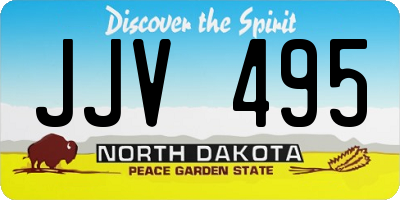 ND license plate JJV495