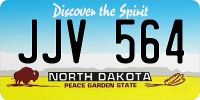 ND license plate JJV564