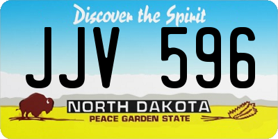 ND license plate JJV596