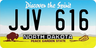 ND license plate JJV616