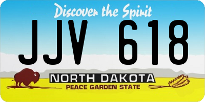 ND license plate JJV618