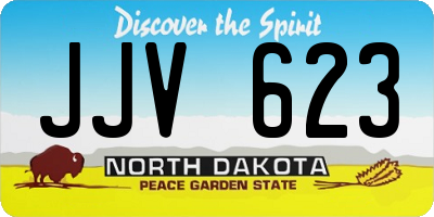 ND license plate JJV623
