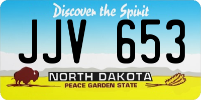 ND license plate JJV653