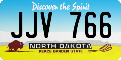 ND license plate JJV766