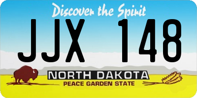 ND license plate JJX148