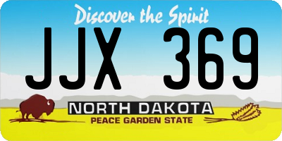 ND license plate JJX369