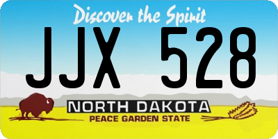 ND license plate JJX528