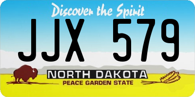 ND license plate JJX579