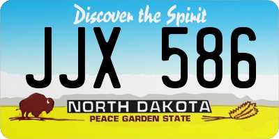 ND license plate JJX586