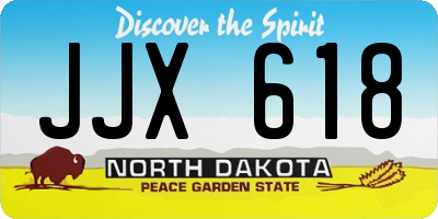 ND license plate JJX618