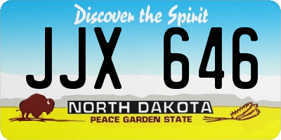ND license plate JJX646