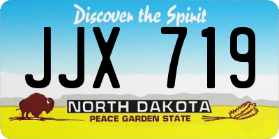 ND license plate JJX719